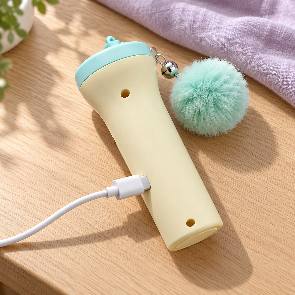 Pixel Pop charging through its USB-C port
